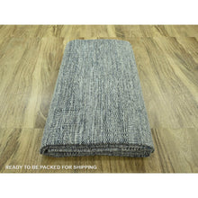 Load image into Gallery viewer, 10&#39;x13&#39;9&quot; Beacon Blue With Ivory, Hand Knotted, 100% Wool, Distressed And Oxidized Grass Design With Exposed Warps, Oriental Rug FWR460182