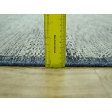 Load image into Gallery viewer, 10&#39;x13&#39;9&quot; Beacon Blue With Ivory, Hand Knotted, 100% Wool, Distressed And Oxidized Grass Design With Exposed Warps, Oriental Rug FWR460182
