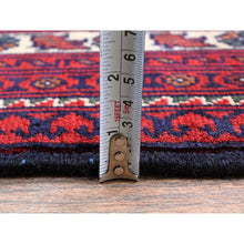 Load image into Gallery viewer, 9&#39;10&quot;x13&#39; Scarlet Red, Afghan Khamyab With Geometric Design, Hand Knotted, Soft And Velvety Wool, Vegetable Dyes, Oriental Rug FWR4596