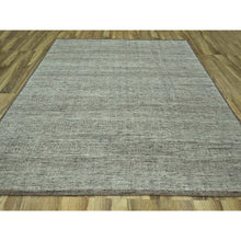 Load image into Gallery viewer, 10&#39;x10&#39; Caramel Brown, Hand Knotted, Oxidized And Distressed Grass Design With Exposed Warps, Organic Wool, Square, Oriental Rug FWR460206