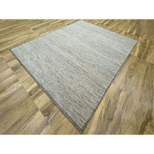 Load image into Gallery viewer, 8&#39;3&quot;x10&#39;1&quot; Beige With Brown, Oxidized And Distressed Grass Design With Exposed Warps, Natural Wool, Hand Knotted, Oriental Rug FWR460272