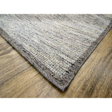 Load image into Gallery viewer, 8&#39;3&quot;x10&#39;1&quot; Beige With Brown, Oxidized And Distressed Grass Design With Exposed Warps, Natural Wool, Hand Knotted, Oriental Rug FWR460272