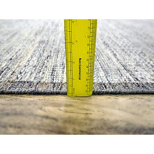 Load image into Gallery viewer, 8&#39;3&quot;x10&#39;1&quot; Beige With Brown, Oxidized And Distressed Grass Design With Exposed Warps, Natural Wool, Hand Knotted, Oriental Rug FWR460272