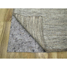 Load image into Gallery viewer, 10&#39;3&quot;x13&#39;9&quot; Beige And Brown, Oxidized And Distressed Grass Design With Exposed Warps, Hand Knotted, 100% Wool, Oriental Rug FWR460284