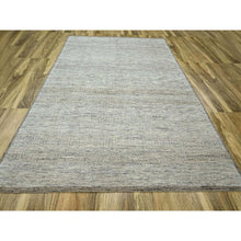 Load image into Gallery viewer, 8&#39;x10&#39;3&quot; Coffee Brown, Organic Wool, Hand Knotted, Oxidized &amp; Distressed Grass Design With Exposed Warps, Oriental Rug FWR460308