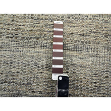 Load image into Gallery viewer, 8&#39;x10&#39;3&quot; Coffee Brown, Organic Wool, Hand Knotted, Oxidized &amp; Distressed Grass Design With Exposed Warps, Oriental Rug FWR460308