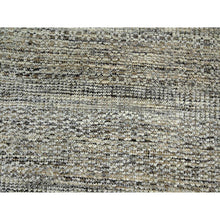 Load image into Gallery viewer, 8&#39;x10&#39;3&quot; Coffee Brown, Organic Wool, Hand Knotted, Oxidized &amp; Distressed Grass Design With Exposed Warps, Oriental Rug FWR460308