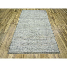 Load image into Gallery viewer, 6&#39;1&quot;x9&#39; Caramel Brown, Pure Wool, Hand Knotted, Oxidized And Distressed Grass Design With Exposed Warps, Oriental Rug FWR460404