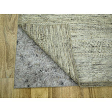 Load image into Gallery viewer, 6&#39;1&quot;x9&#39; Caramel Brown, Pure Wool, Hand Knotted, Oxidized And Distressed Grass Design With Exposed Warps, Oriental Rug FWR460404