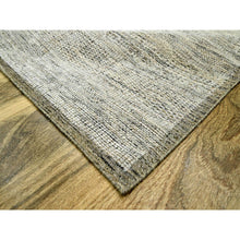 Load image into Gallery viewer, 6&#39;1&quot;x9&#39; Caramel Brown, Pure Wool, Hand Knotted, Oxidized And Distressed Grass Design With Exposed Warps, Oriental Rug FWR460404