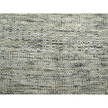 Load image into Gallery viewer, 6&#39;1&quot;x9&#39; Caramel Brown, Pure Wool, Hand Knotted, Oxidized And Distressed Grass Design With Exposed Warps, Oriental Rug FWR460404
