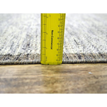 Load image into Gallery viewer, 6&#39;1&quot;x9&#39; Caramel Brown, Pure Wool, Hand Knotted, Oxidized And Distressed Grass Design With Exposed Warps, Oriental Rug FWR460404