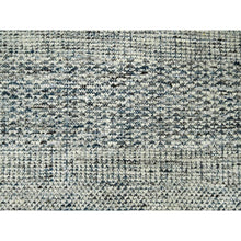 Load image into Gallery viewer, 6&#39;x9&#39;1&quot; Aegean Blue, Oxidized And Distressed Grass Design With Exposed Warps, 100% Wool, Hand Knotted, Oriental Rug FWR460422
