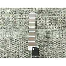 Load image into Gallery viewer, 2&#39;7&quot;x7&#39;10&quot; Cedar Brown, Hand Knotted, 100% Wool, Oxidized And Distressed Grass Design With Exposed Warps, Runner, Oriental Rug FWR460488