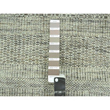 Load image into Gallery viewer, 2&#39;7&quot;x6&#39;2&quot; Beaver Brown, Hand Knotted, 100% Wool, Oxidized And Distressed Grass Design With Exposed Warps, Runner, Oriental Rug FWR460506