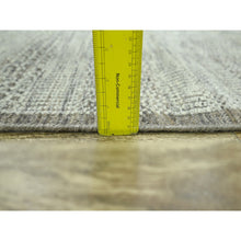 Load image into Gallery viewer, 2&#39;7&quot;x6&#39;2&quot; Beaver Brown, Hand Knotted, 100% Wool, Oxidized And Distressed Grass Design With Exposed Warps, Runner, Oriental Rug FWR460506