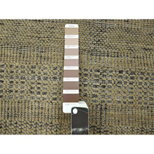 Load image into Gallery viewer, 2&#39;6&quot;x11&#39;10&quot; Peanut Brown, 100% Wool, Hand Knotted, Oxidized And Distressed Grass Design With Exposed Warps, Runner, Oriental Rug FWR460530