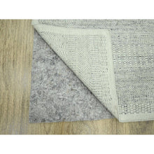 Load image into Gallery viewer, 2&#39;6&quot;x8&#39;1&quot; Misty Gray, Hand Knotted, 100% Wool, Oxidized And Distressed Grass Design With Exposed Warps, Runner, Oriental Rug FWR460542