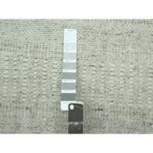 Load image into Gallery viewer, 2&#39;7&quot;x8&#39;1&quot; Mirage Gray, Hand Knotted, 100% Wool, Oxidized And Distressed Grass Design With Exposed Warps, Runner, Oriental Rug FWR460554