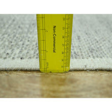 Load image into Gallery viewer, 2&#39;7&quot;x8&#39;1&quot; Mirage Gray, Hand Knotted, 100% Wool, Oxidized And Distressed Grass Design With Exposed Warps, Runner, Oriental Rug FWR460554