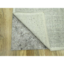 Load image into Gallery viewer, 2&#39;7&quot;x8&#39;1&quot; Spanish Gray, 100% Wool, Oxidized And Distressed Grass Design With Exposed Warps, Hand Knotted, Runner, Oriental Rug FWR460560