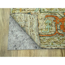 Load image into Gallery viewer, 12&#39;1&quot;x14&#39;10&quot; Beige, Hand Knotted, Colorful Oushak Design With Exposed Weft, Distressed Feel But Durable, 100% Wool, Xl, Oversized, Oriental Rug FWR460602