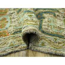 Load image into Gallery viewer, 12&#39;1&quot;x14&#39;10&quot; Beige, Hand Knotted, Colorful Oushak Design With Exposed Weft, Distressed Feel But Durable, 100% Wool, Xl, Oversized, Oriental Rug FWR460602
