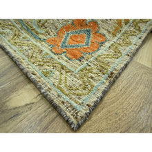 Load image into Gallery viewer, 12&#39;1&quot;x14&#39;10&quot; Beige, Hand Knotted, Colorful Oushak Design With Exposed Weft, Distressed Feel But Durable, 100% Wool, Xl, Oversized, Oriental Rug FWR460602
