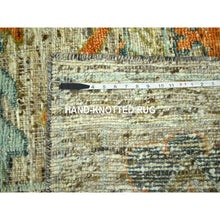 Load image into Gallery viewer, 12&#39;1&quot;x14&#39;10&quot; Beige, Hand Knotted, Colorful Oushak Design With Exposed Weft, Distressed Feel But Durable, 100% Wool, Xl, Oversized, Oriental Rug FWR460602