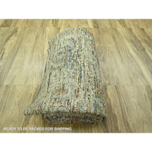 Load image into Gallery viewer, 10&#39;2&quot;x14&#39; Beige, 100% Wool, Colorful Oushak Design With Exposed Weft, Distressed Feel But Durable, Hand Knotted, Oriental Rug FWR460608