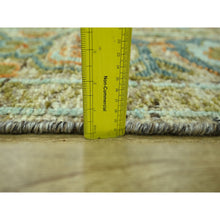 Load image into Gallery viewer, 10&#39;2&quot;x14&#39; Beige, 100% Wool, Colorful Oushak Design With Exposed Weft, Distressed Feel But Durable, Hand Knotted, Oriental Rug FWR460608