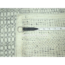 Load image into Gallery viewer, 2&#39;x3&#39; Medium Gray, Oxidized And Distressed Grass Design With Exposed Warps, 100% Pure Wool, Hand Knotted, Mat, Sample, Oriental Rug FWR460674