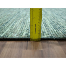 Load image into Gallery viewer, 9&#39;4&quot;x11&#39;9&quot; Sage Green, Hand Knotted, Grass Design With Looped Pile, Pure Wool, Oriental Rug FWR460770