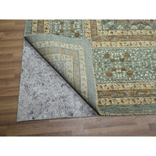 Load image into Gallery viewer, 12&#39;2&quot;x15&#39; Sage Green, Pre Historic 14th Century Influence, Mamluk Design, Natural Dyes, Hand Knotted, Pure Wool, Xl, Oversized, Oriental Rug FWR460788