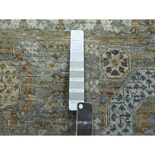 Load image into Gallery viewer, 12&#39;2&quot;x15&#39; Sage Green, Pre Historic 14th Century Influence, Mamluk Design, Natural Dyes, Hand Knotted, Pure Wool, Xl, Oversized, Oriental Rug FWR460788