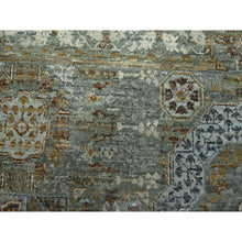 Load image into Gallery viewer, 12&#39;2&quot;x15&#39; Sage Green, Pre Historic 14th Century Influence, Mamluk Design, Natural Dyes, Hand Knotted, Pure Wool, Xl, Oversized, Oriental Rug FWR460788