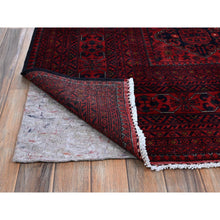 Load image into Gallery viewer, 9&#39;10&quot;x12&#39;10&quot; Chili Red, Afghan Khamyab With Geometric Pattern, Hand Knotted, Soft And Velvety Wool, Vegetable Dyes, Oriental Rug FWR4602
