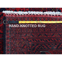 Load image into Gallery viewer, 9&#39;10&quot;x12&#39;10&quot; Chili Red, Afghan Khamyab With Geometric Pattern, Hand Knotted, Soft And Velvety Wool, Vegetable Dyes, Oriental Rug FWR4602