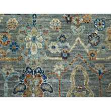 Load image into Gallery viewer, 8&#39;1&quot;x10&#39; Camouflage Green, Trellis Borderless Garden Design, Agra, Hand Knotted, Hand Spun New Zealand Wool, Oriental Rug FWR460806