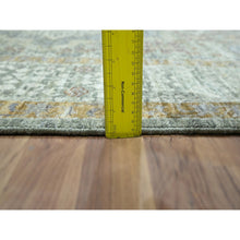 Load image into Gallery viewer, 5&#39;2&quot;x7&#39;2&quot; Basil Green, Hand Knotted, Pre Historic 14th Century Influence, Mamluk Design, Natural Dyes, Pure Wool, Oriental Rug FWR460824