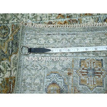 Load image into Gallery viewer, 2&#39;1&quot;x3&#39;1&quot; Pistachio Green, Hand Knotted, Pre Historic 14th Century Influence, Mamluk Design, Natural Dyes, Pure Wool, Sample, Mat, Oriental Rug FWR460902