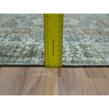Load image into Gallery viewer, 3&#39;x5&#39;1&quot; Sage Green, Hand Knotted, Pure Wool, Pre Historic 14th Century Influence, Mamluk Design, Natural Dyes, Oriental Rug FWR460932