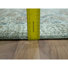 Load image into Gallery viewer, 3&#39;1&quot;x5&#39; Mint Green, Pure Wool, Pre Historic 14th Century Influence, Mamluk Design, Natural Dyes, Hand Knotted, Oriental Rug FWR460938