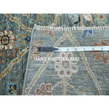 Load image into Gallery viewer, 2&#39;x3&#39; Hunter Green, Trellis Borderless Garden Design, Agra, Hand Knotted, Hand Spun New Zealand Wool, Mat, Sample, Oriental Rug FWR460950