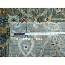 Load image into Gallery viewer, 3&#39;x5&#39;2&quot; Basil Green, Hand Spun New Zealand Wool, Trellis Borderless Garden Design, Agra, Hand Knotted, Oriental Rug FWR460992