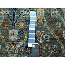 Load image into Gallery viewer, 3&#39;1&quot;x5&#39;1&quot; Hunter Green, Trellis Borderless Garden Design, Agra, Hand Knotted, Hand Spun New Zealand Wool,
Oriental Rug FWR460998