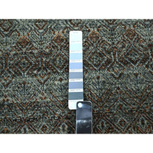 Load image into Gallery viewer, 5&#39;1&quot;x7&#39;1&quot; Ash Gray, Kohinoor Herat Pattern, Small Geometric Repetitive Diamond Design, Soft Wool, Tone On Tone, Hand Knotted, Oriental Rug FWR461022