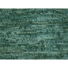Load image into Gallery viewer, 10&#39;4&quot;x14&#39;2&quot; Mist Green, Hand Knotted, Grass Design With Looped Pile, Natural Wool, Oriental Rug FWR461052