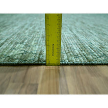 Load image into Gallery viewer, 10&#39;4&quot;x14&#39;2&quot; Mist Green, Hand Knotted, Grass Design With Looped Pile, Natural Wool, Oriental Rug FWR461052