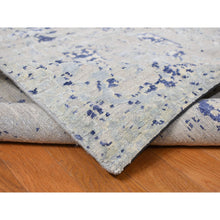 Load image into Gallery viewer, 11&#39;10&quot;x14&#39;9&quot; Marian Blue, Diminishing Cypress Tree with Medallion Design, Silk with Textured Wool, Hand Knotted, Oversized Oriental Rug FWR468006
